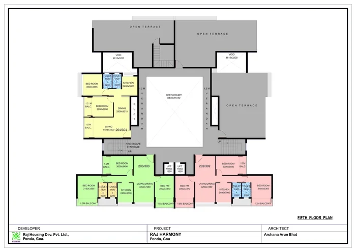 Fifth floor plan