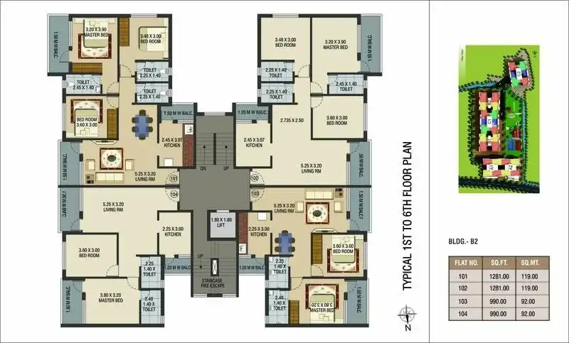 B2 floor plan