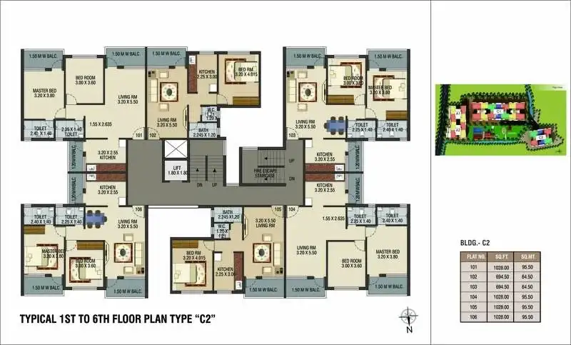 C2 floor plan
